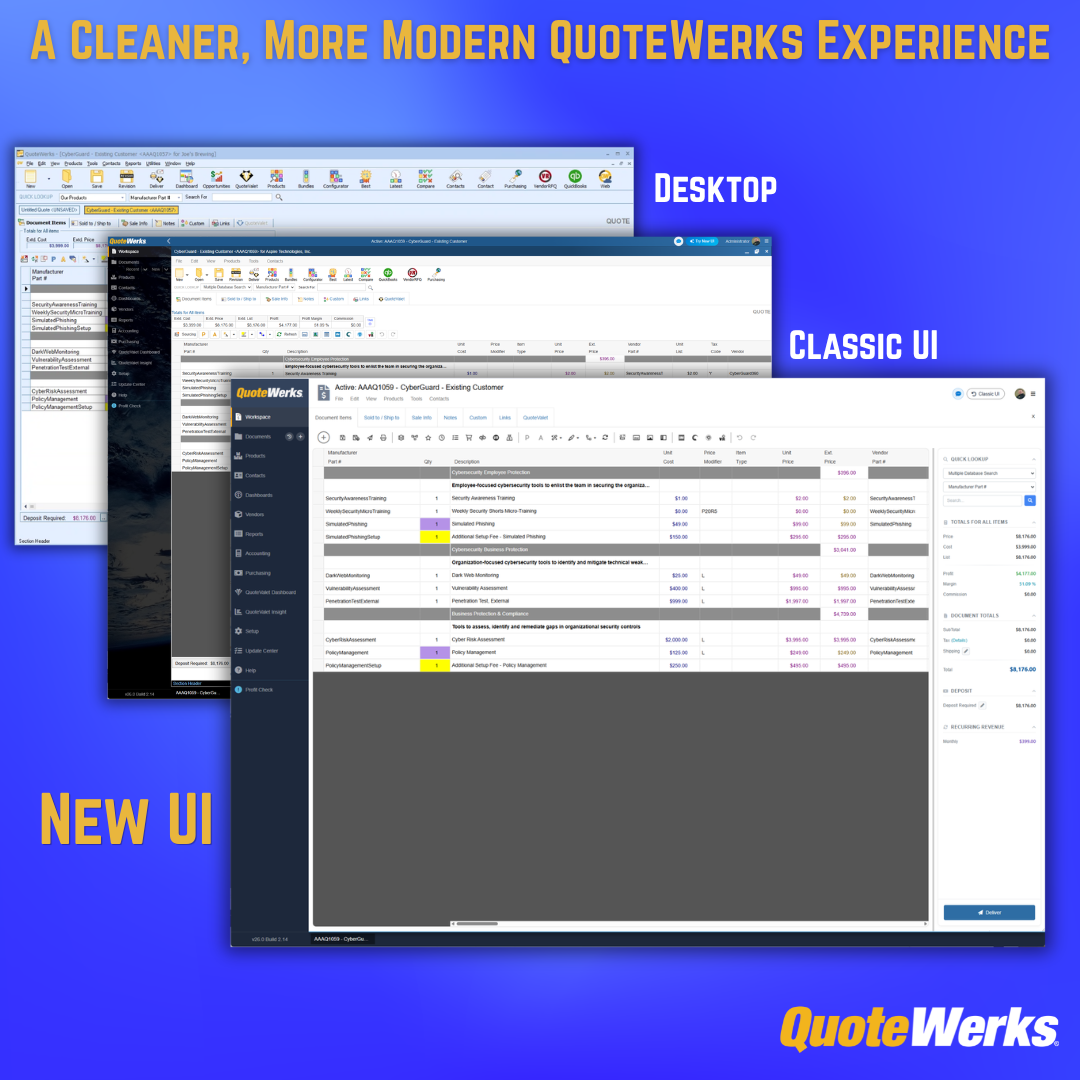 A Cleaner, More Modern QuoteWerks Web Experience Is Here
