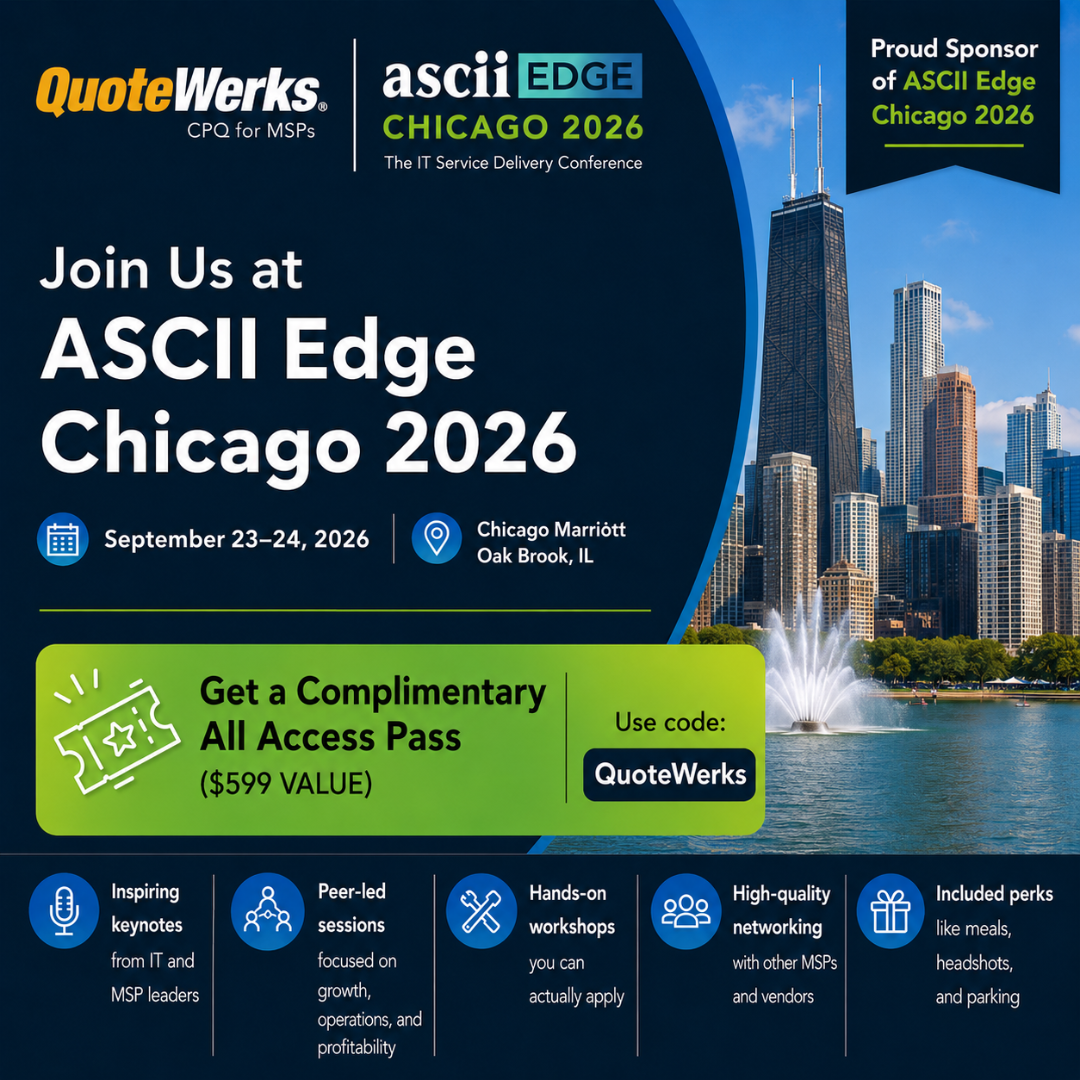 Join QuoteWerks at ASCII Edge Chicago 2026 (Free Pass with Code 'QuoteWerks')