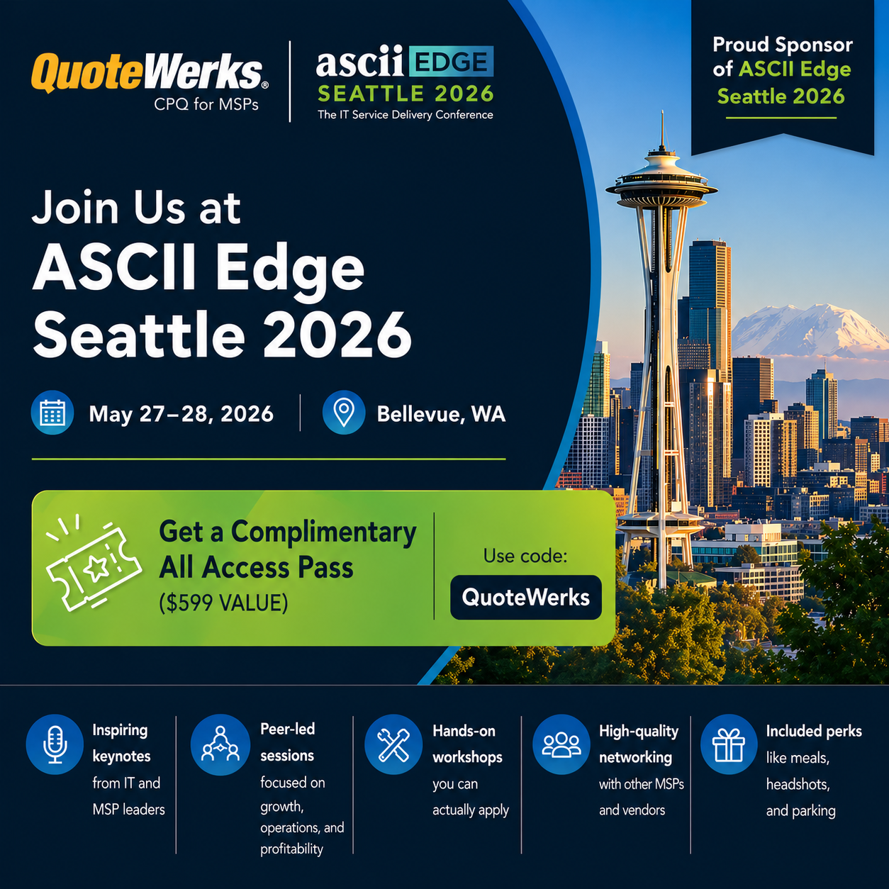 Join Us at ASCII Edge Seattle 2026 (Free Pass with Code “QuoteWerks”)