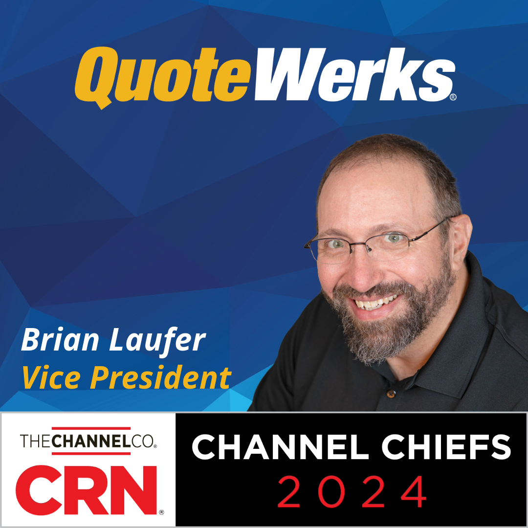 Brian Laufer of QuoteWerks Recognized