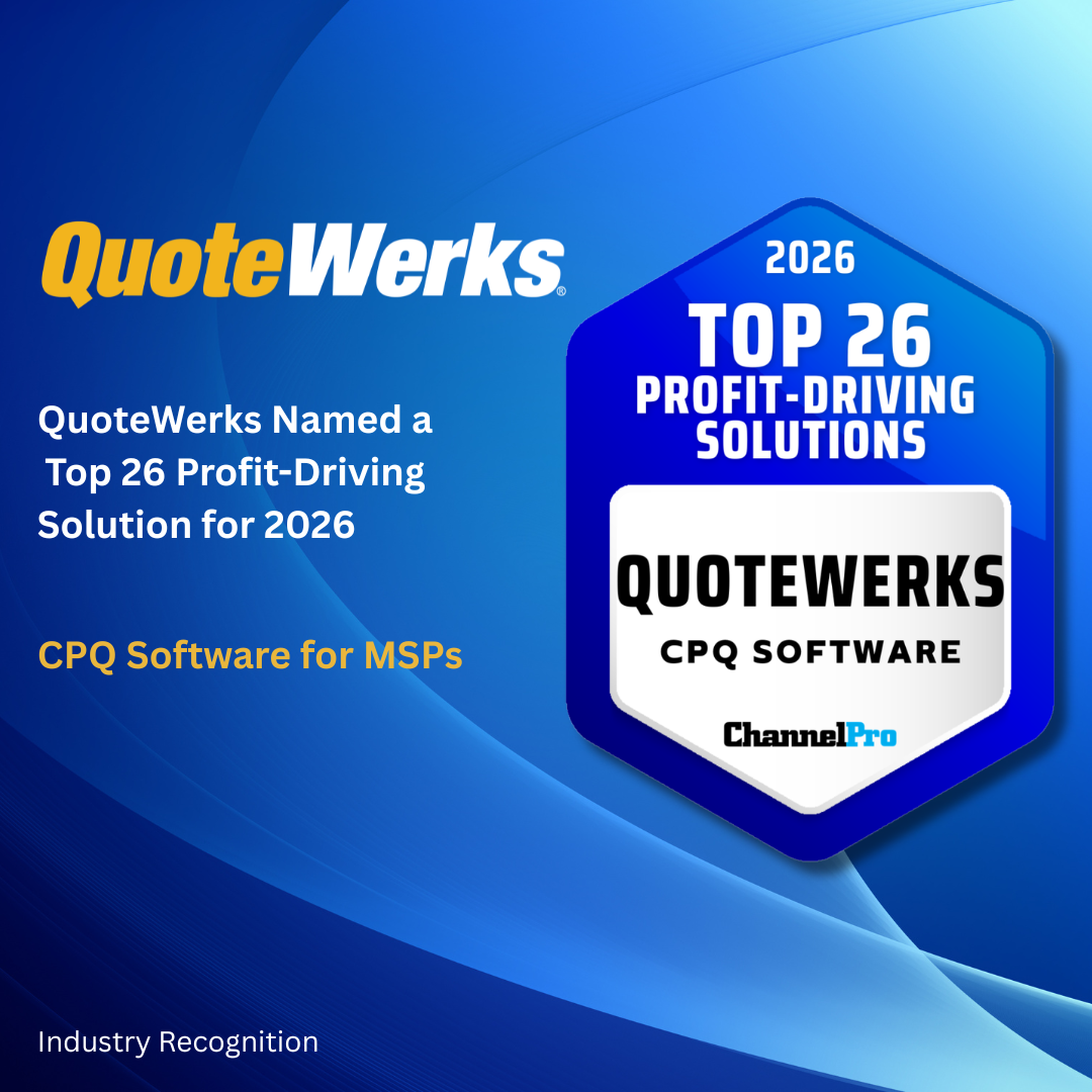 QuoteWerks CPQ Software Named a ChannelPro Top 26 Profit-Driving Solution for 2026