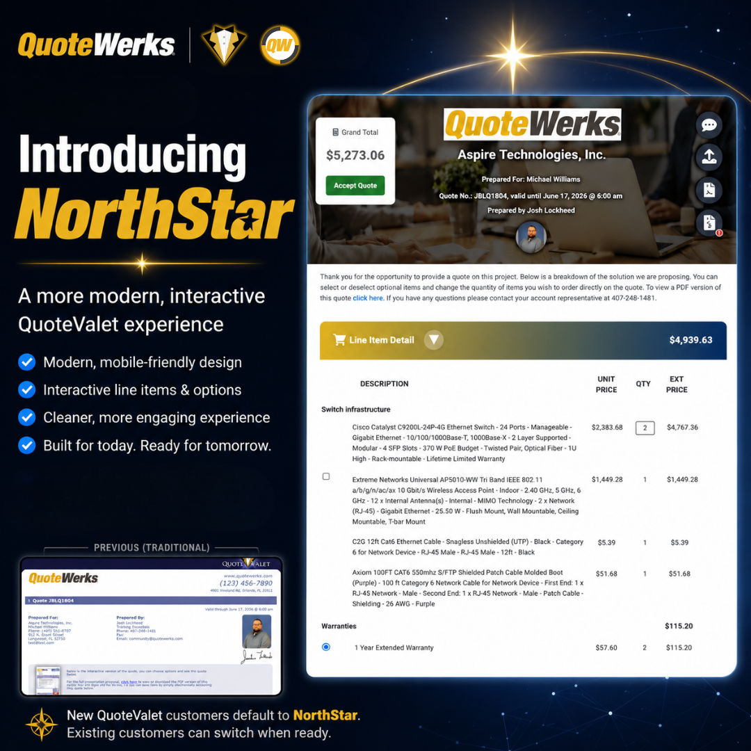 Introducing QuoteValet NorthStar Templates: A Modern, Interactive Quote Experience for Your Customers