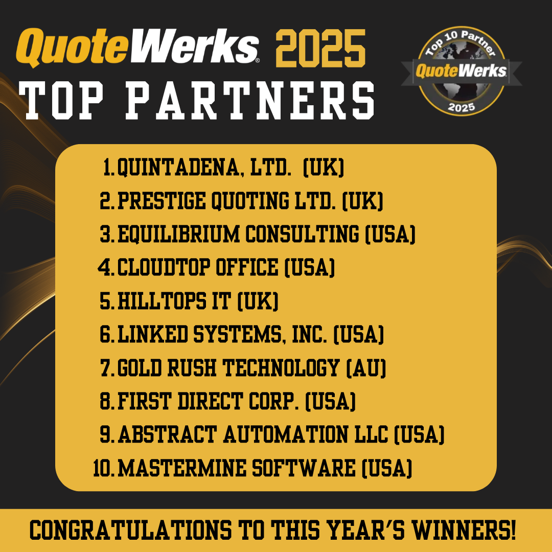 Celebrating Excellence: The 2025 QuoteWerks Partner and MVP Awards