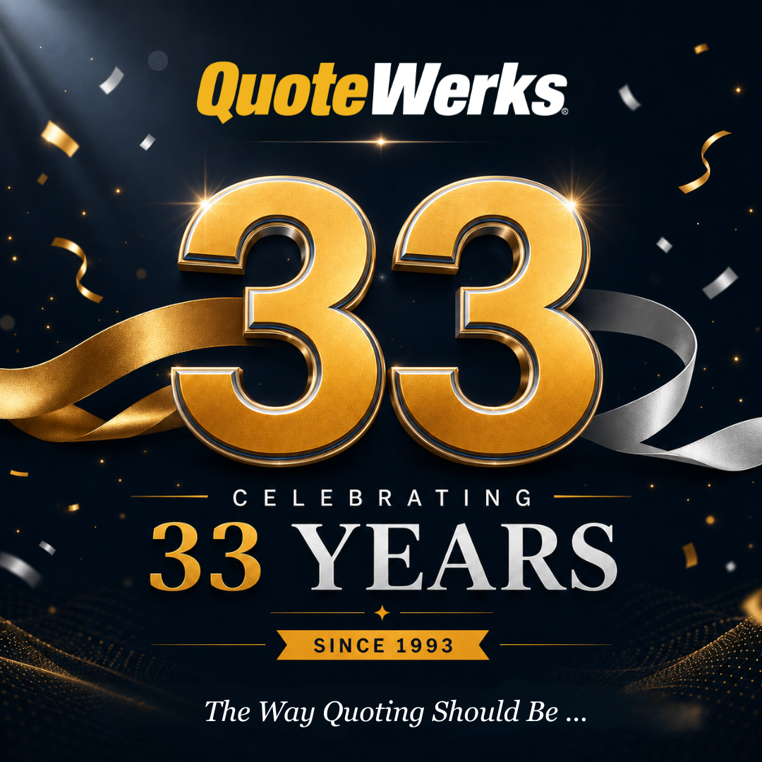 Celebrating 33 Years of QuoteWerks Quote and Proposal Software